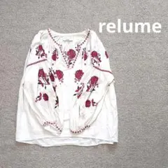 ジャーナルスタンダードレリューム　クロスステッチ　エンブロイダリー　ブラウス