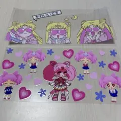 セーラームーン カップラップシール、ペンラップシール5枚セット売り 送料無料