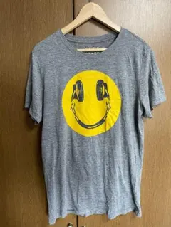 FREE STATE スマイル ヘッドホン Tシャツ グレー M