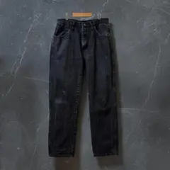 Wrangler RUSTLER ブラック デニム ペンキ飛び 31×30