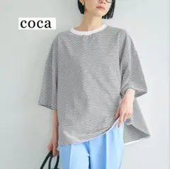 coca　コカ　5部袖ビッグTシャツ　XLのサムネイル