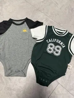 ベビー　ロンパース　2点セット　6-9M