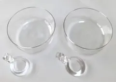 sghr スガハラ 硝子鉢と箸置きのペアセット