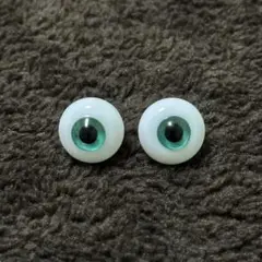 (5)グラスアイ　14mm エメラルドグリーン　bjd