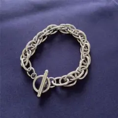 ブレスレットレディース 2連 チェーン マンテル メンズ ストリート p047