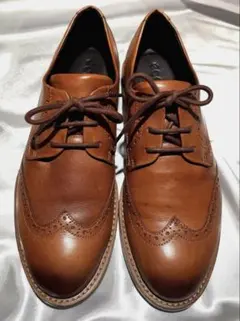 ECCO 本革 レザーシューズ ブラウン EU38 24cm 美品 箱あり