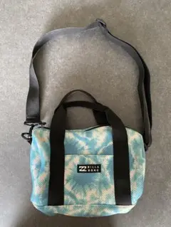 BILLABONG メッシュショルダーバッグ 青白タイダイ