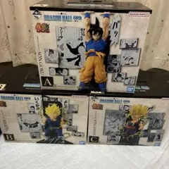 一番くじ ドラゴンボール Ａ賞 孫悟空、Ｂ賞 ベジータ、Ｃ賞 孫悟飯フィギュア