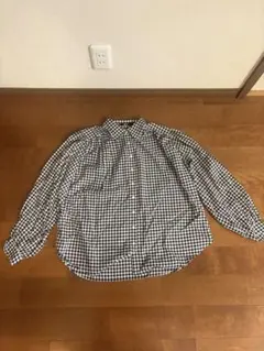 新品　ユニクロシー　チェック柄　ボリュームブラウス　S