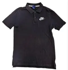 90s 00s NIKE 紺タグ ワンポイントロゴ スウッシュ ポロシャツ