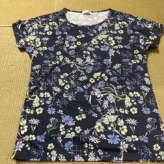 le coq sportif 花柄 半袖Tシャツ ネイビーのサムネイル
