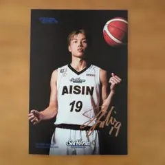 非売品 Bリーグ シーホース三河 西田優大 復刻ユニフォームデザインポストカード