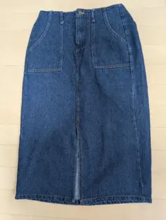 デニム ロングスカート タイト