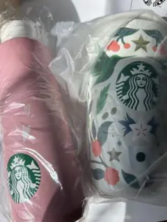 スターバックス ステンレスタンブラー2点セット　 （マット・バスケットつき）