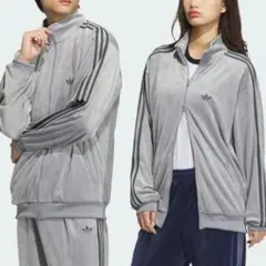 超希少❗美品 アディダス ベロアベッケンバウアートラックジャケット グレー3XL