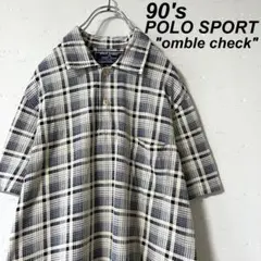 古着 90's ポロスポーツ ラルフローレン オンブレ コットン ポロ Tシャツ