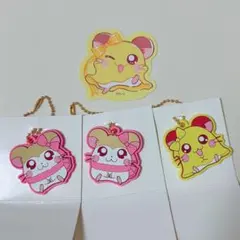 【新品】　とっとこハム太郎 マフラーちゃん　ちび丸ちゃん ラバーキーホルダー