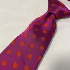 3本で1本プレゼント！紫 ドット シルクネクタイ
