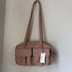 Heather ヘザー　ピンク　ショルダーバッグ