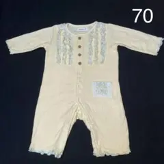 1091. Biquette ビケット　キムラタン　長袖ロンパース70