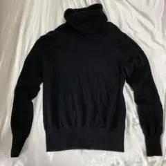 ユニクロ　173617 カシミヤ100% タートルネックセーター　黒　M