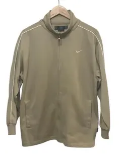U*様 NIKE GOLF トラックジャケット L ベージュ Y2K パイピングのサムネイル