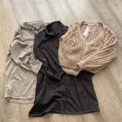 【まとめ売り】レディース　子ども服　ワンピース　カーディガン