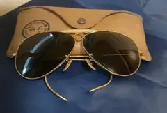 Ray-Ban アビエイターサングラス レザーケース付き
