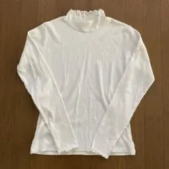 フリルネック長袖