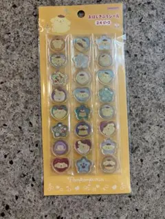 ポムポムプリン おはじきシール　おはじきふう　ボンボンドロップシール　サンリオ