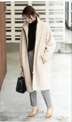 BEAUTY&YOUTH UNITED ARROWS ボアロングコートS