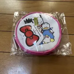 【新品】スリーコインズ サンリオキャラクターズ 丸型ポーチ
