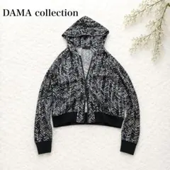 DAMA collection シルク混 ジップアップパーカー 総柄 フーディのサムネイル