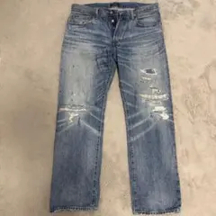MADE IN YP Mサイズ リメイクヴィンテージデニムパンツ 村田親子