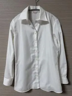 ORIHICA⭐︎ホワイトストライプ長袖シャツ