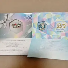 【2点セット】ディズニー100周年 東京ディズニーシー20周年 ピンバッジセット