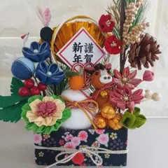 2026年 馬の干支飾り お正月飾り ハンドメイド つまみ細工