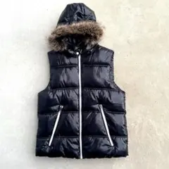 y2k 00s 中綿 ダウンベスト 黒 XL　お兄系　平成　ギャル男　光沢