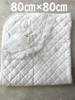 みーすけ様専用★レース付き★ 80㎝×80㎝　アフガン　とベビードレスのセット