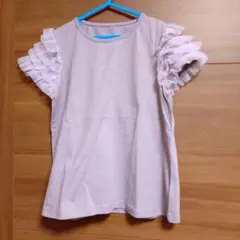 新品　any FAM Tシャツ フリル袖　130　オーガニックコットン使用