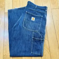 90's Carhartt ヴィンテージ デニムペインターパンツ 縦落ち美品