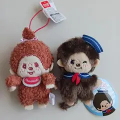 モンチッチ　セーラーマスコット　モンチッチ×ハローキティ　ひっかけマスコット