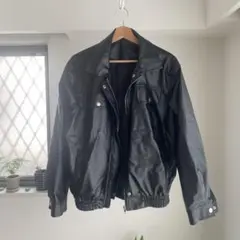 レザージャケット　黒いのサムネイル