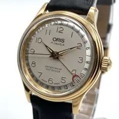 【稼働品】オリス ポインターデイト　手巻き 17石 腕時計 302-7285Aのサムネイル