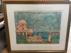 希少】フィレンツェ☆ FIRENZE☆鈴木マサハル☆直筆サイン☆油絵画