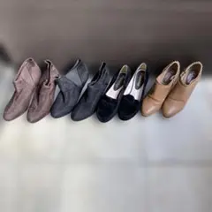 レディースシューズセット（ブーツ・フラット・ヒール3足まとめ売り