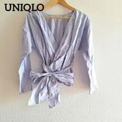 UNIQLO　カシュクールブラウス　Ｍ　ホワイト　ユニクロ