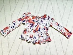 花柄長袖Tシャツ 2T