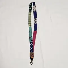 【ハンドメイド】ネックストラップ パッチワーク