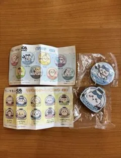 ちいかわ ハチワレ 缶バッジ マグネットシート2個セット